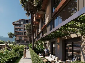 Luxury apartments with extensive facilities in Konyaalti